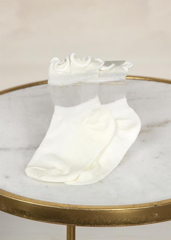23Y.ABL.5428.093Abel Lula Kız Bebek Tüllü Kısa Çorap