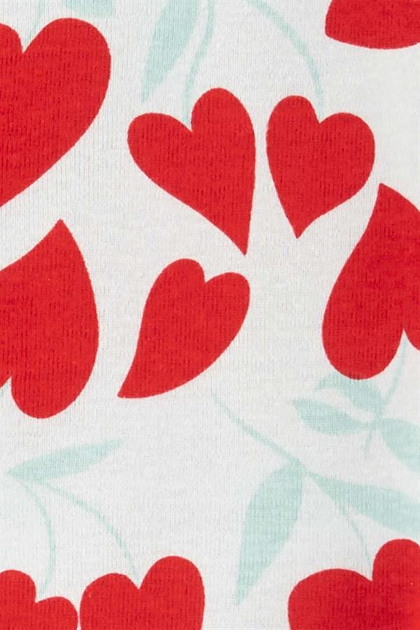 23Y.CRT.1O827010Carters Kız Bebek Kalp Desenli Uyku Tulumu