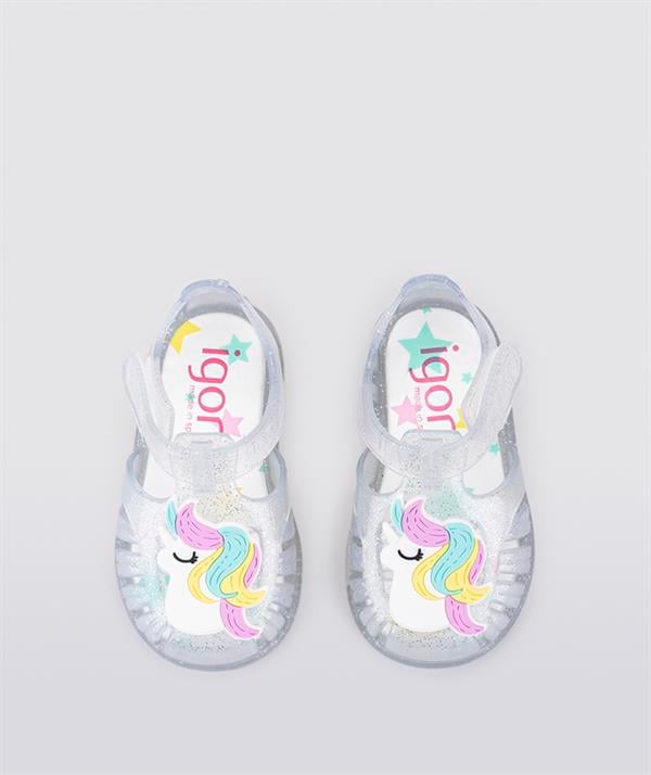 23Y.IGR.S10309.IGR091İgor Yazlık Çocuk Tobby Gloss Unıcornıo Sandalet Transparente Glitter