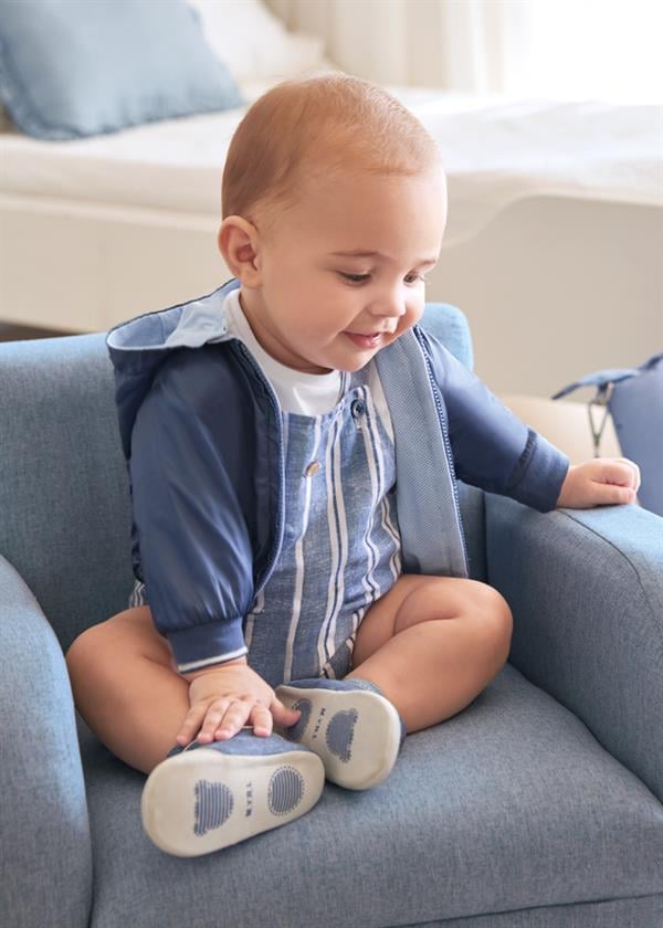 23Y.MYR.01404.083Mayoral Yenidoğan Erkek Kapüşonlu Çift Taraflı Rüzgarlık