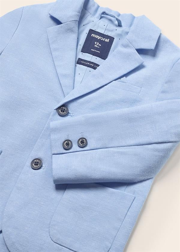 23Y.MYR.01417.037Mayoral Erkek Bebek Cepli Keten Ceket