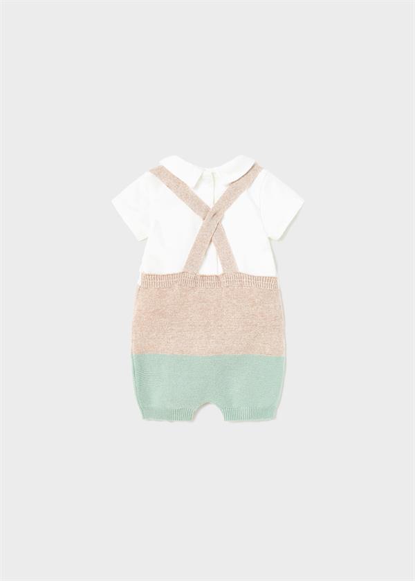 23Y.MYR.01618.010Mayoral Yenidoğan Erkek Örme Tulum Takım