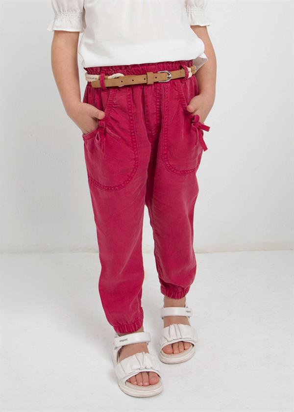 23Y.MYR.03503.052Mayoral Kız Çocuk Kemerli Tencel Pantolon