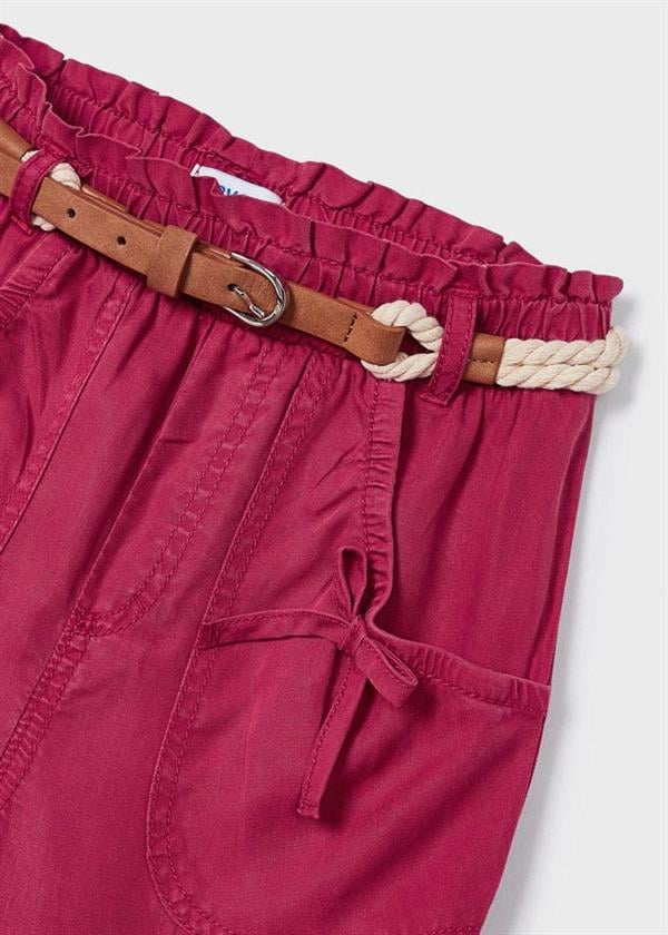 23Y.MYR.03503.052Mayoral Kız Çocuk Kemerli Tencel Pantolon
