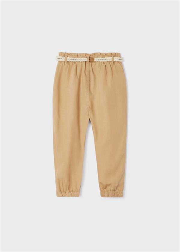 23Y.MYR.03503.054Mayoral Kız Çocuk Kemerli Tencel Pantolon