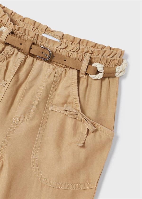 23Y.MYR.03503.054Mayoral Kız Çocuk Kemerli Tencel Pantolon