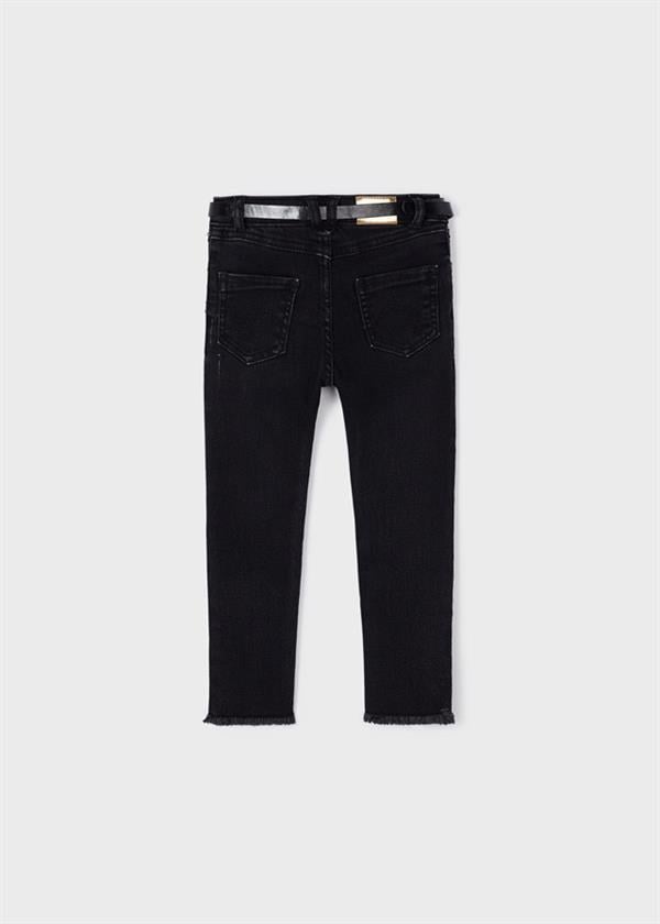 23Y.MYR.03509.061Mayoral Kız Çocuk Fular Kemerli Denim Pantolon