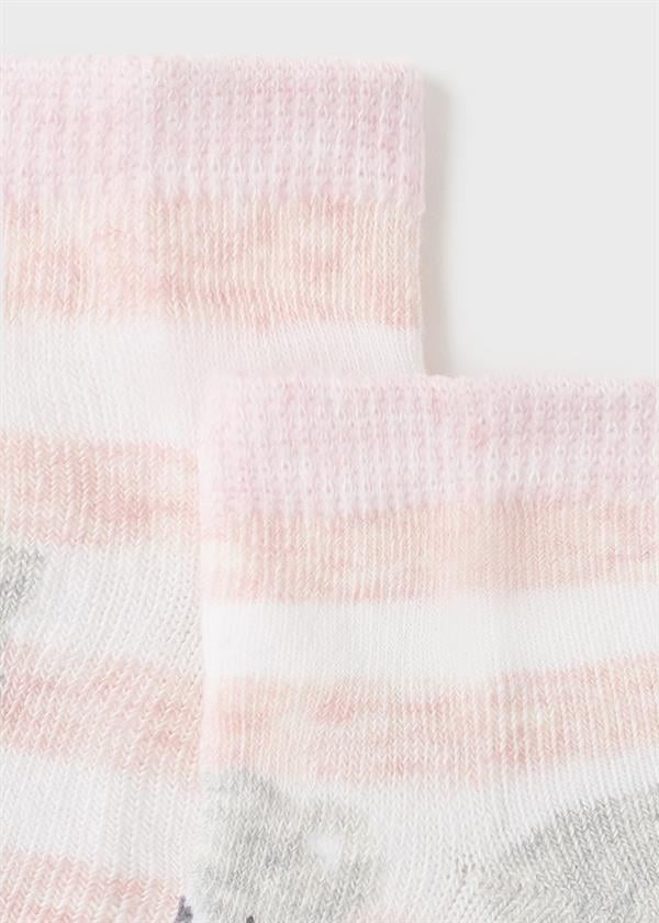 23Y.MYR.09589.048Mayoral Yenidoğan Kız Ayıcık Desenli Kısa Çorap