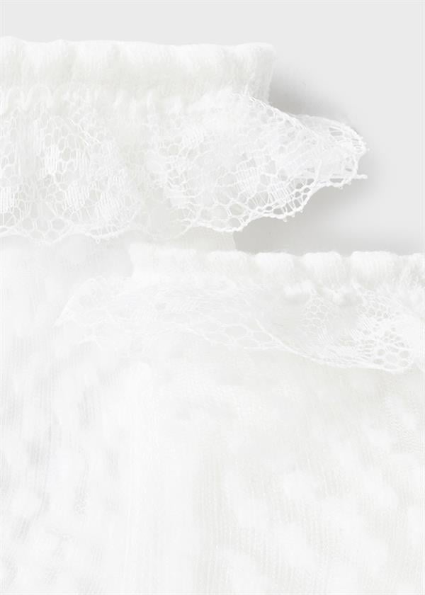 23Y.MYR.10402.014Mayoral Kız Bebek Plumeti Kısa Çorap