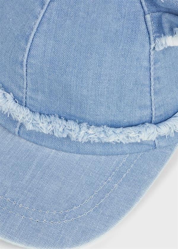 23Y.MYR.10417.058Mayoral Kız Bebek Kulaklı Denim Kep