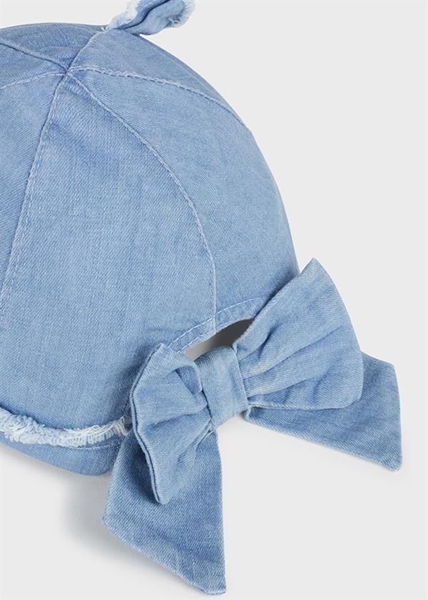 23Y.MYR.10417.058Mayoral Kız Bebek Kulaklı Denim Kep