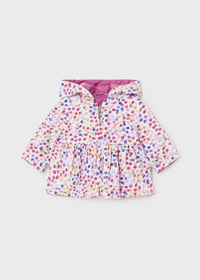 24Y.MYR.01429.025Mayoral Yenidoğan Kız Çift Taraflı Kapüşonlu Rüzgarlık