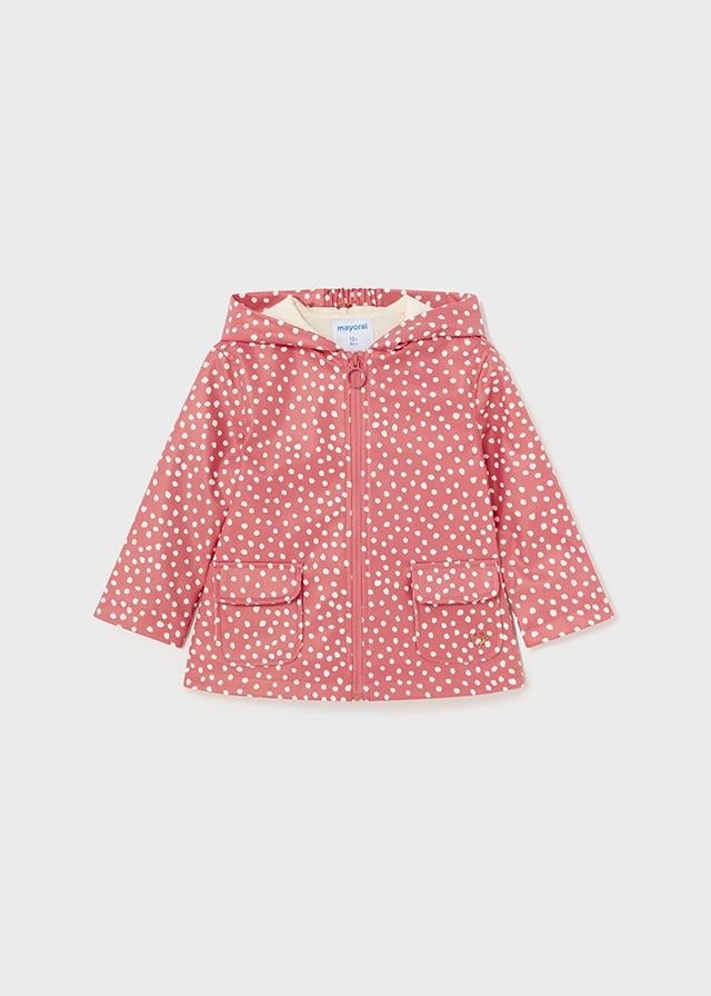 24Y.MYR.01436.094Mayoral Kız Bebek Desenli Kapüşonlu Yağmurluk