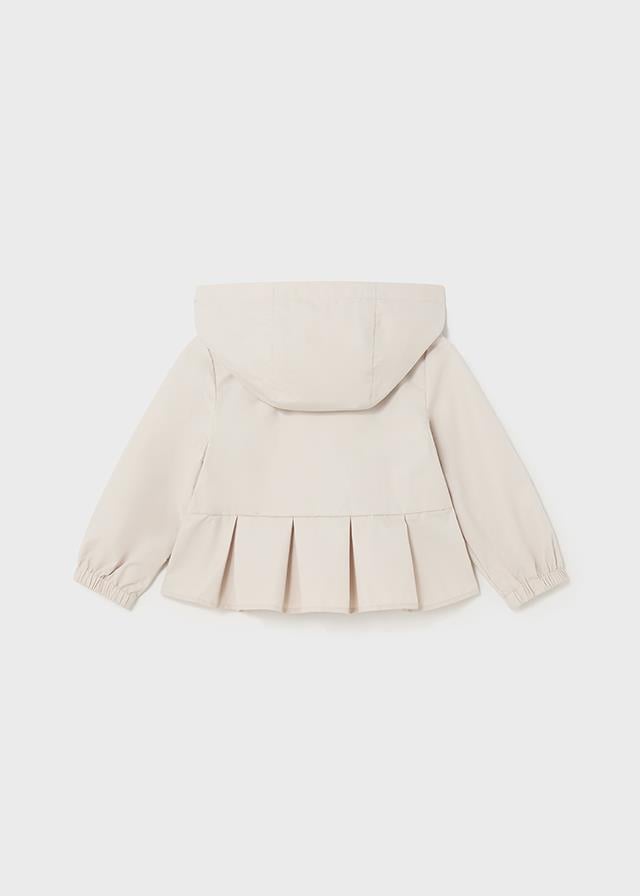 24Y.MYR.01437.010Mayoral Kız Bebek Pileli Kapüşonlu Rüzgarlık