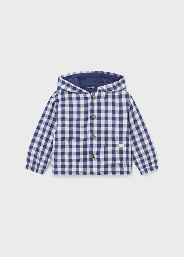 24Y.MYR.01445.088Mayoral Erkek Bebek Ekose Desenli Düğmeli Ceket