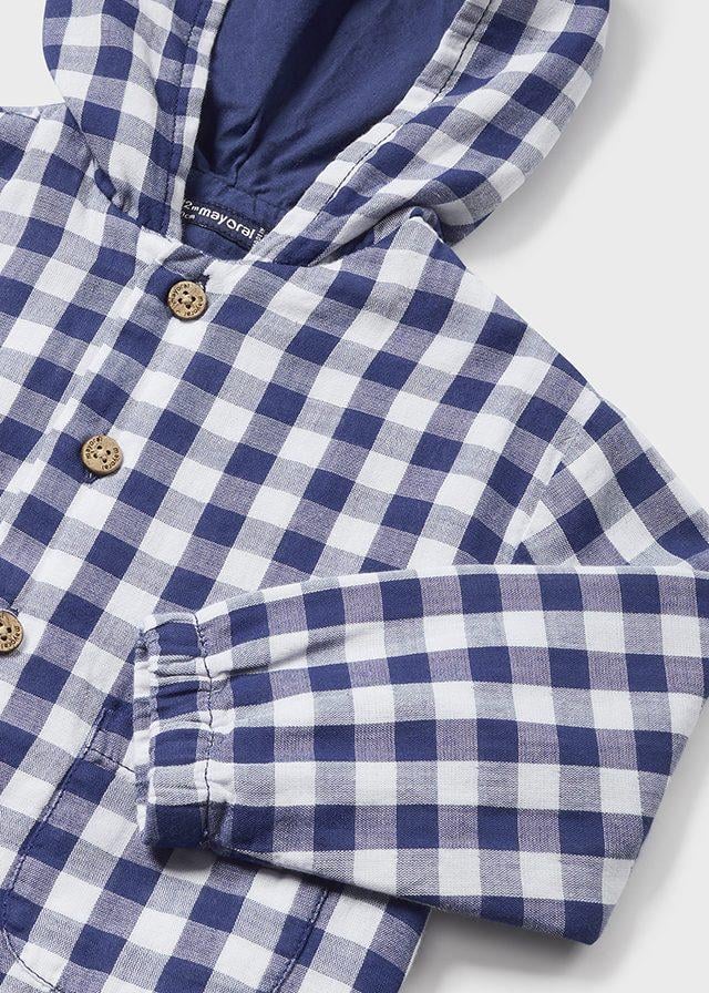 24Y.MYR.01445.088Mayoral Erkek Bebek Ekose Desenli Düğmeli Ceket