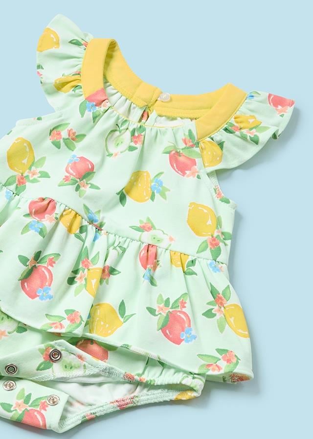 24Y.MYR.01632.072Mayoral Yenidoğan Kız Saç Bantlı Tulum