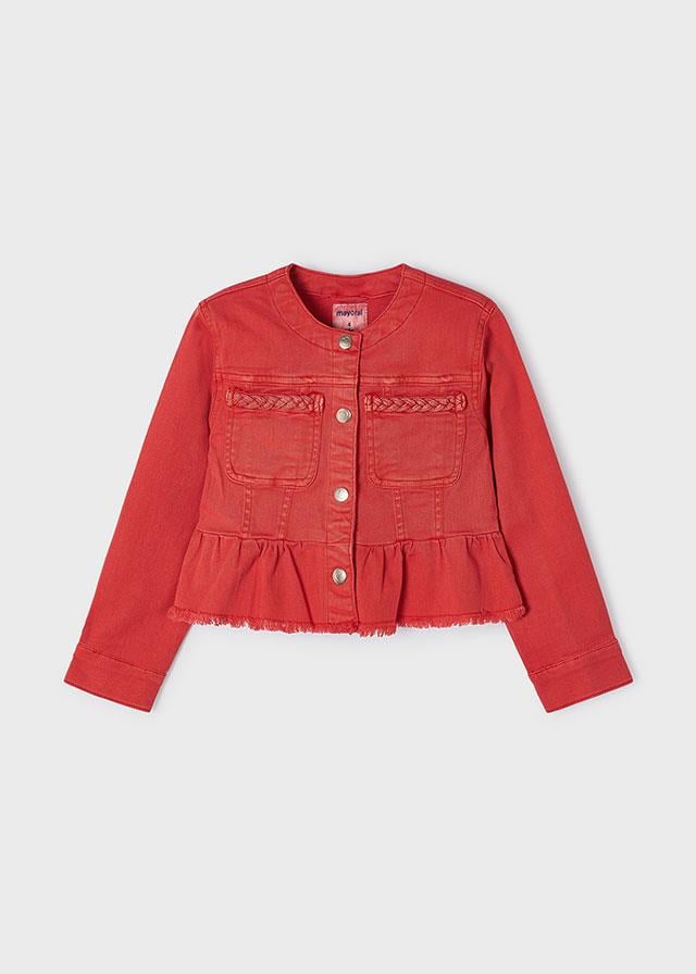 24Y.MYR.03473.046Mayoral Kız Çocuk Cep Detaylı Gabardin Ceket