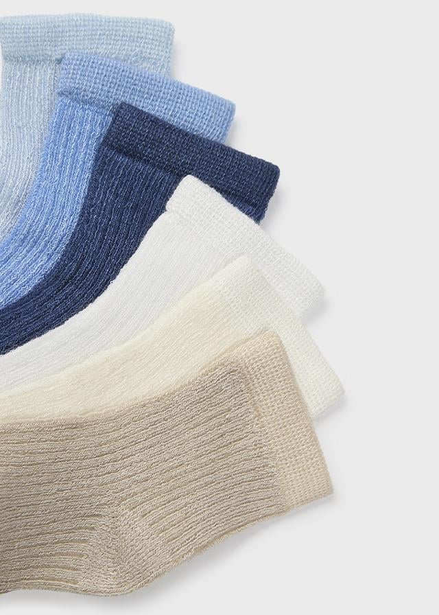 24Y.MYR.09707.066Mayoral Yenidoğan Erkek 6'Lı Basic Çorap