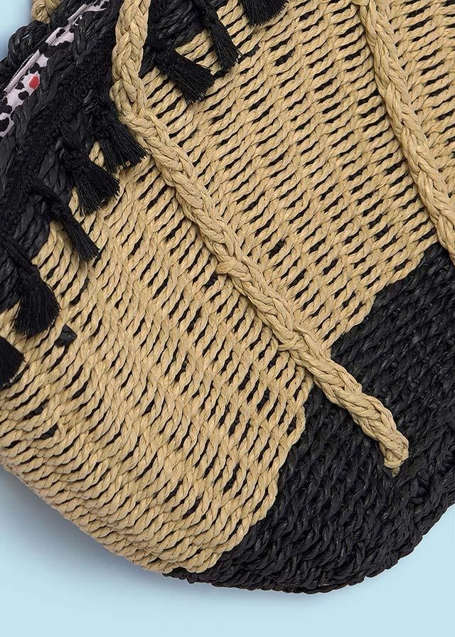 24Y.MYR.10748.063Mayoral Kız Askılı Hasır Çanta