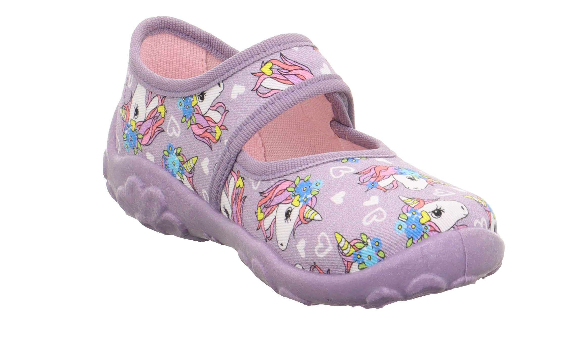 24Y.SPR.1-800283-8530-2Superfit Kız Çocuk Tekstil Ev Ayakkabısı