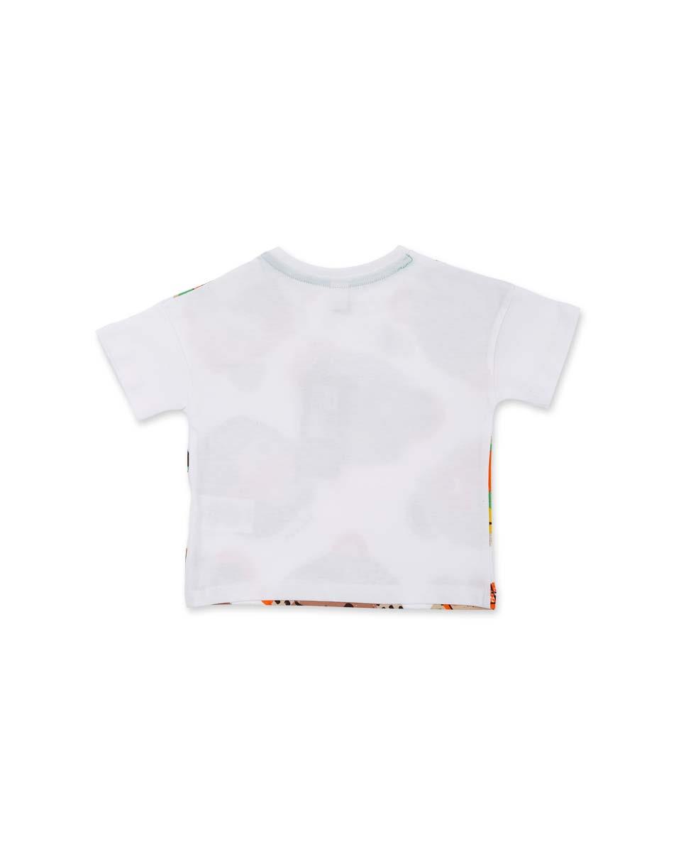 24Y.TUC.11369938Tuc Tuc Bebek Maymun Desenli Kısa Kol Tshirt