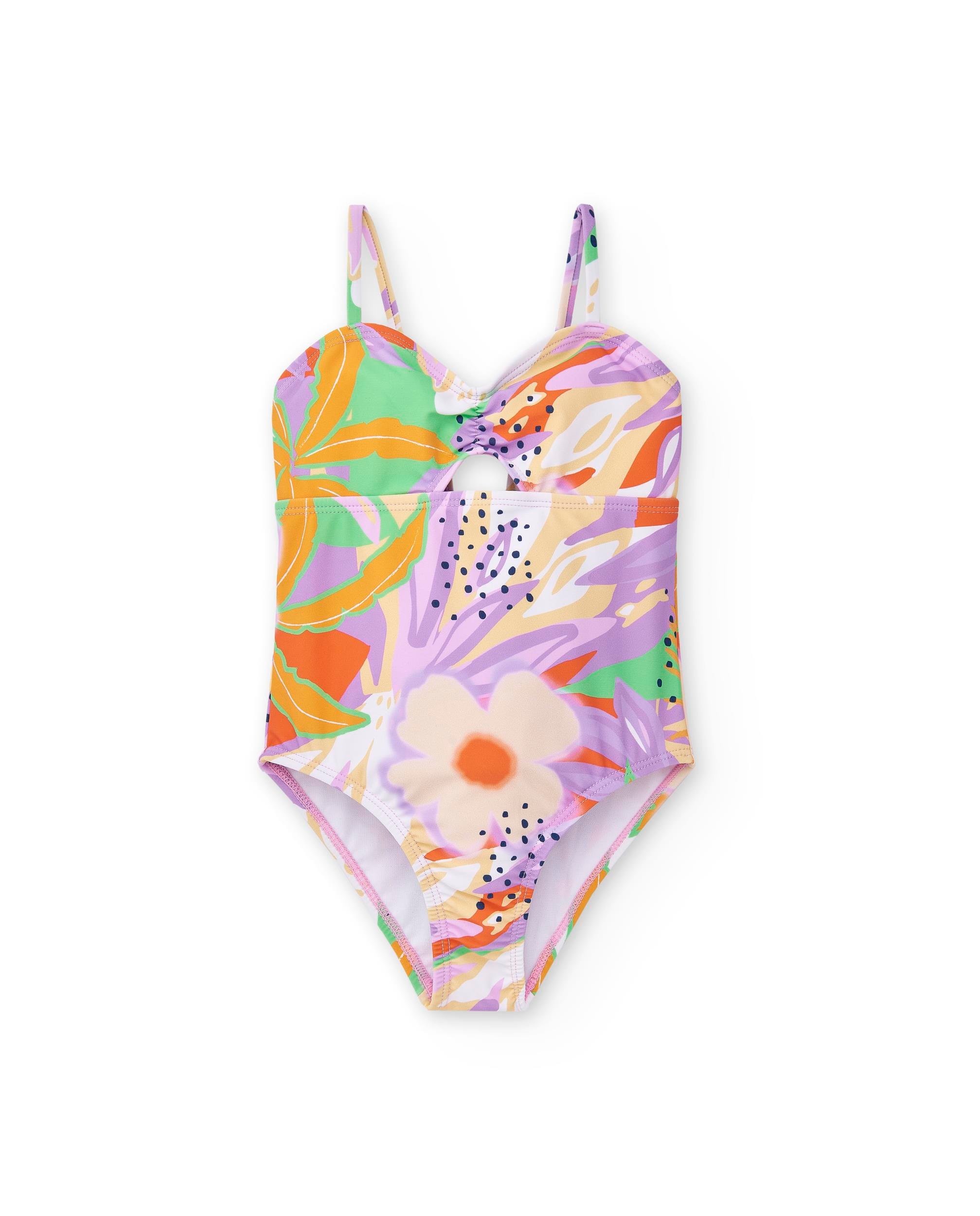 24Y.TUC.11367775Tuc Tuc Kız Çocuk Çiçek Desenli Mayo