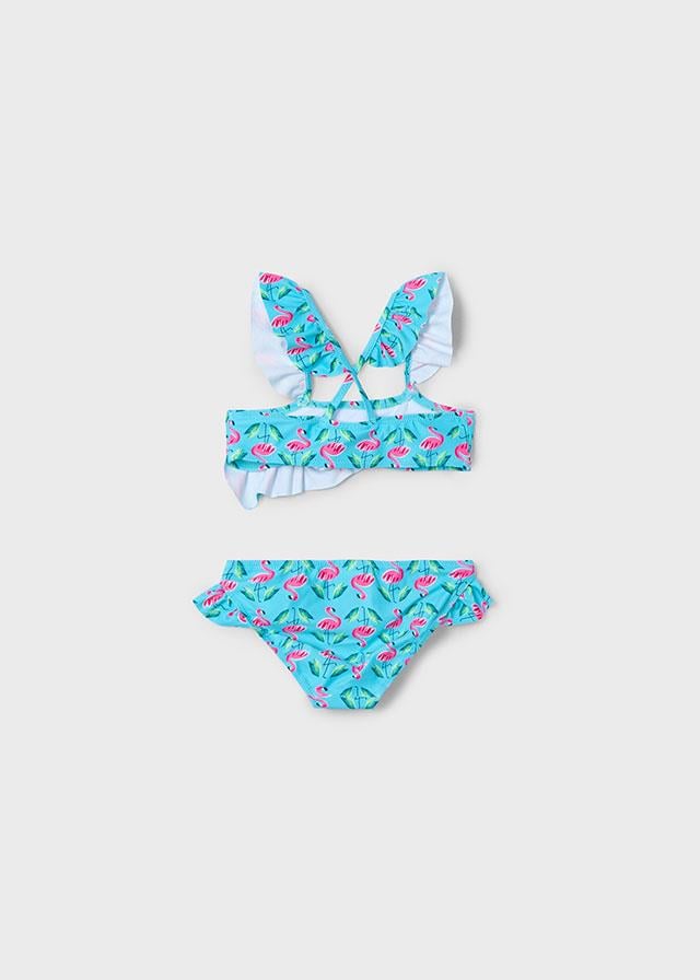 25Y.MYR.03714.075Mayoral Kız Çocuk Flamingo Desenli Bikini Takımı