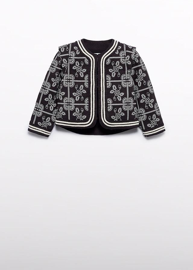 26K.ABL.05840.008Abel Lula Kız Çocuk Etnik Desenli Ceket