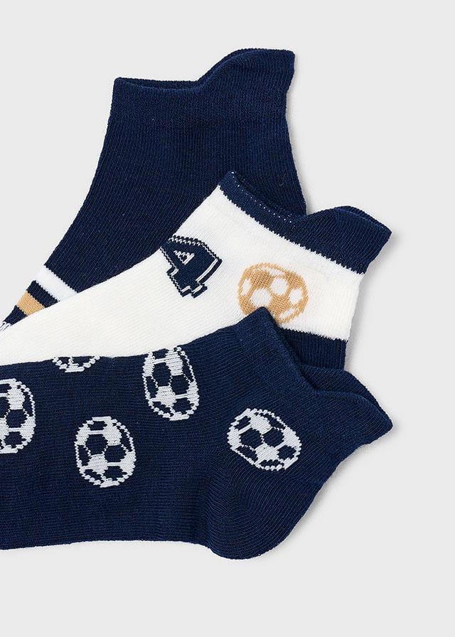 26Y.MYR.10183.054Mayoral Erkek Çocuk Futbol Temalı 3'Lü Çorap Set