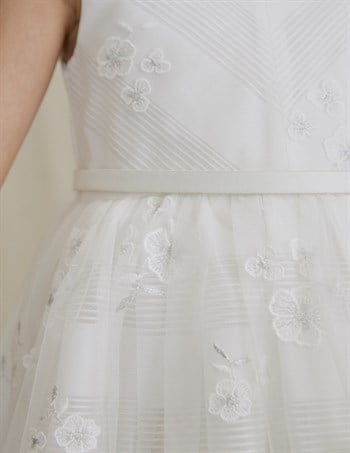 Abel Lula Kız Çocuk Jakarlı Çicek Baskılı Elbise