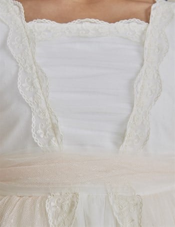 Abel Lula Kız Çocuk Jakarlı Tül Elbise