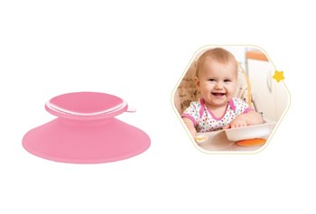 Babyjem Tabak Bardak Vakumu Pembe