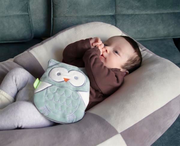 BBJ.3660Babyjem Kiraz Çekirdekli Baykuş Kadife Gaz Yastığı