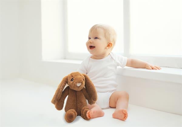 BBJ.7307Babyjem Uyku Arkadaşım Oturabilen Tavşan 30 Cm