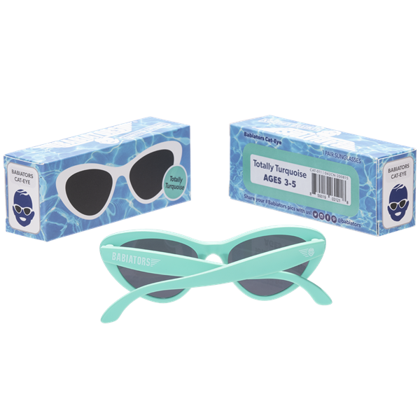 BBT.CAT010Babiators Original Cat-Eyes Güneş Gözlüğü Totally Turquoise 0-2 Yaş