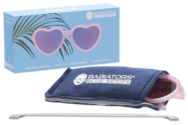 BBT.PHRT503Babiators Polarize Heart Güneş Gözlüğü Frosted Pink