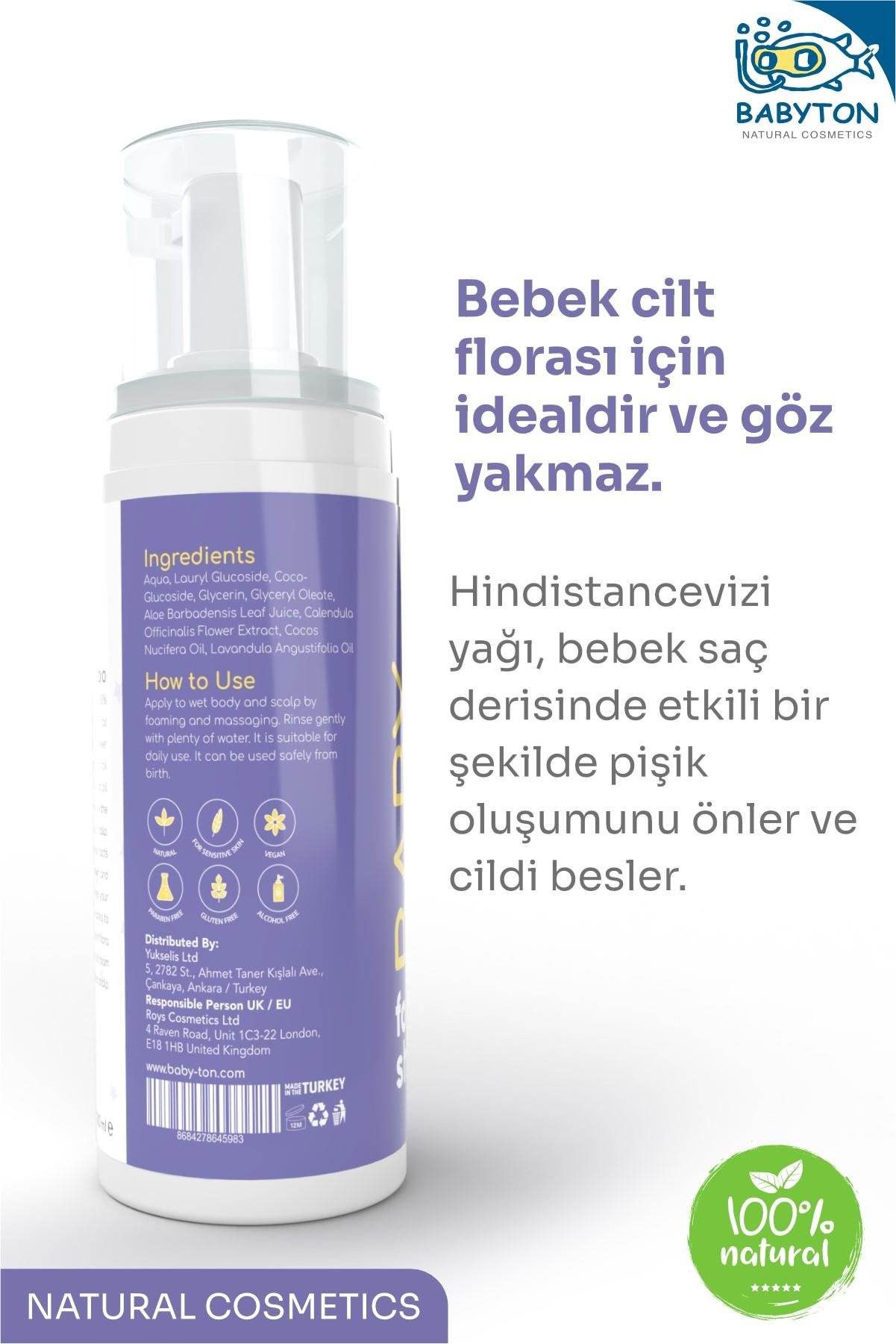 BYS.5983Babyton Baby Foaming Shampoo 200 Ml (Köpük Konak Önleyici)