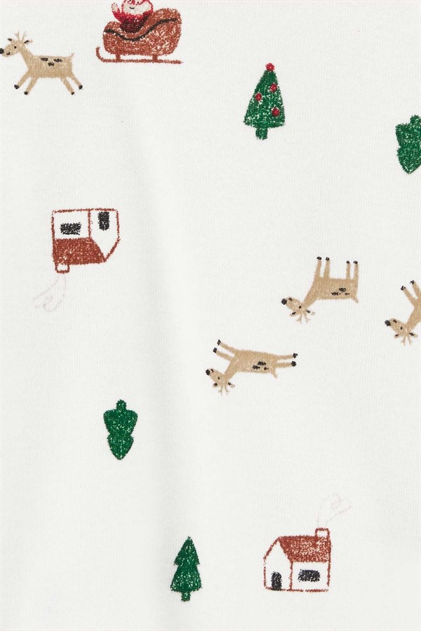 Carters Bebek Yılbaşı Temalı Önlüklü 3'Lü Salopet Set