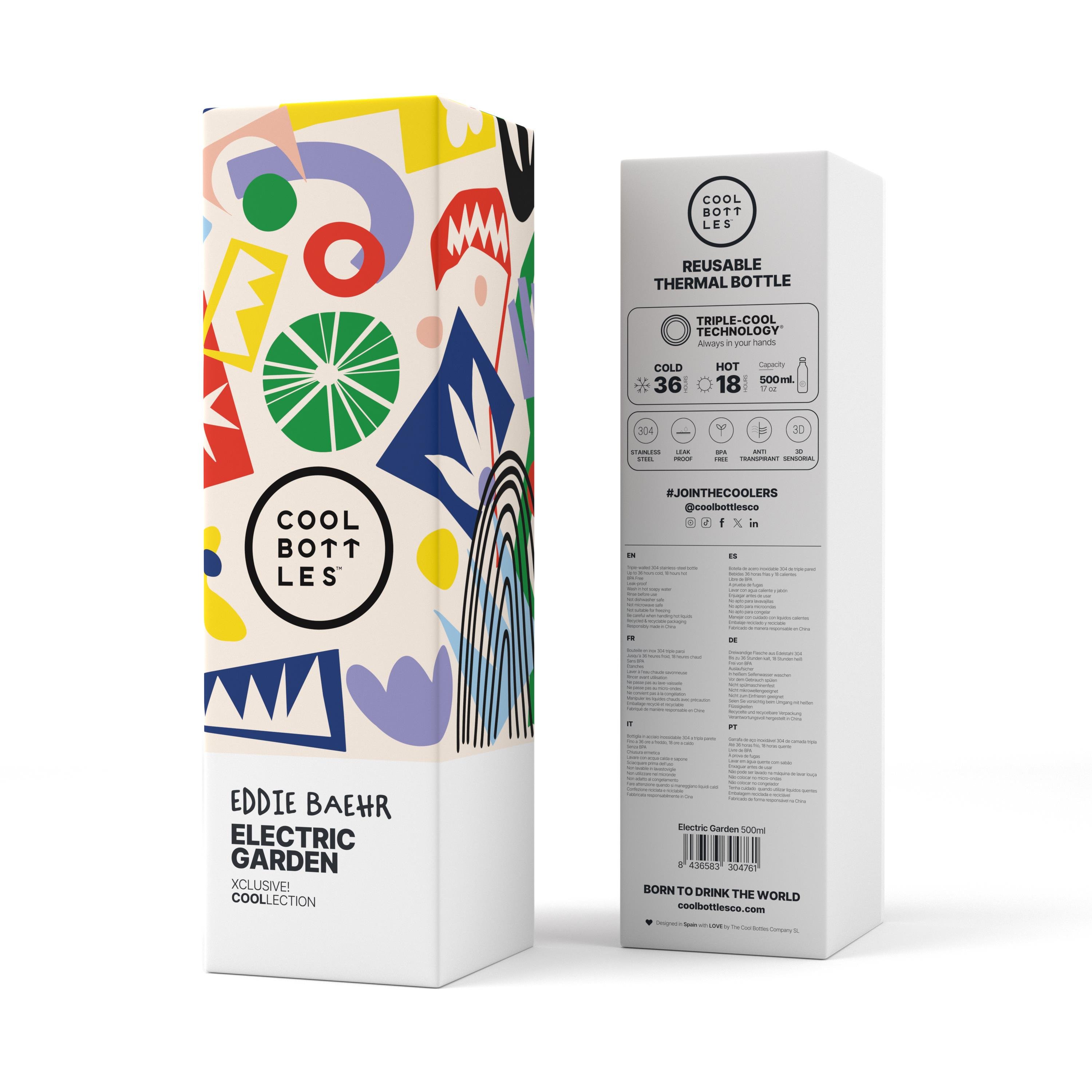 CBB50EGACool Bottles The Bottle - Electric Garden 500ml