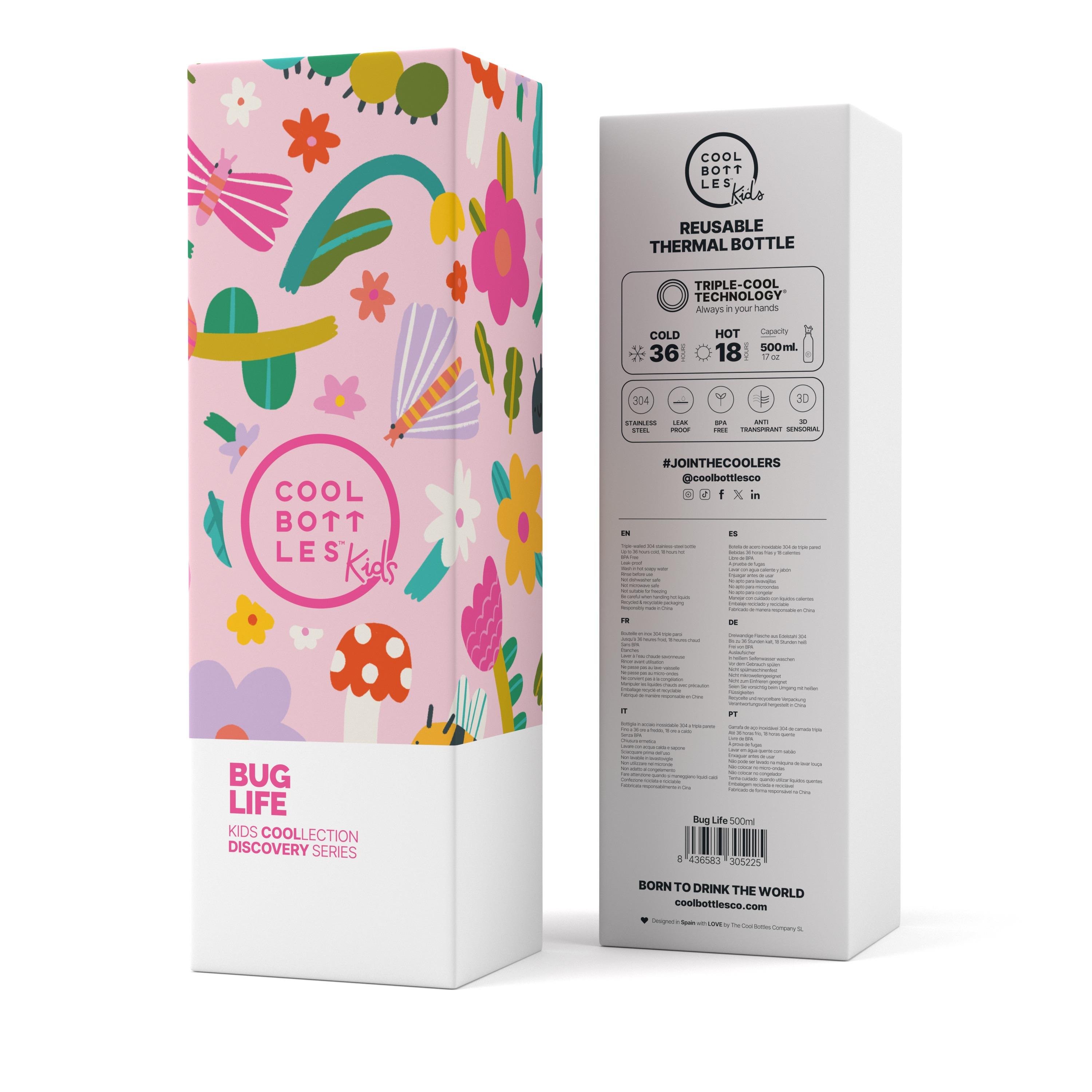 CBBK50BLCool Bottles The Kids Bottle - Bug Life 500ml