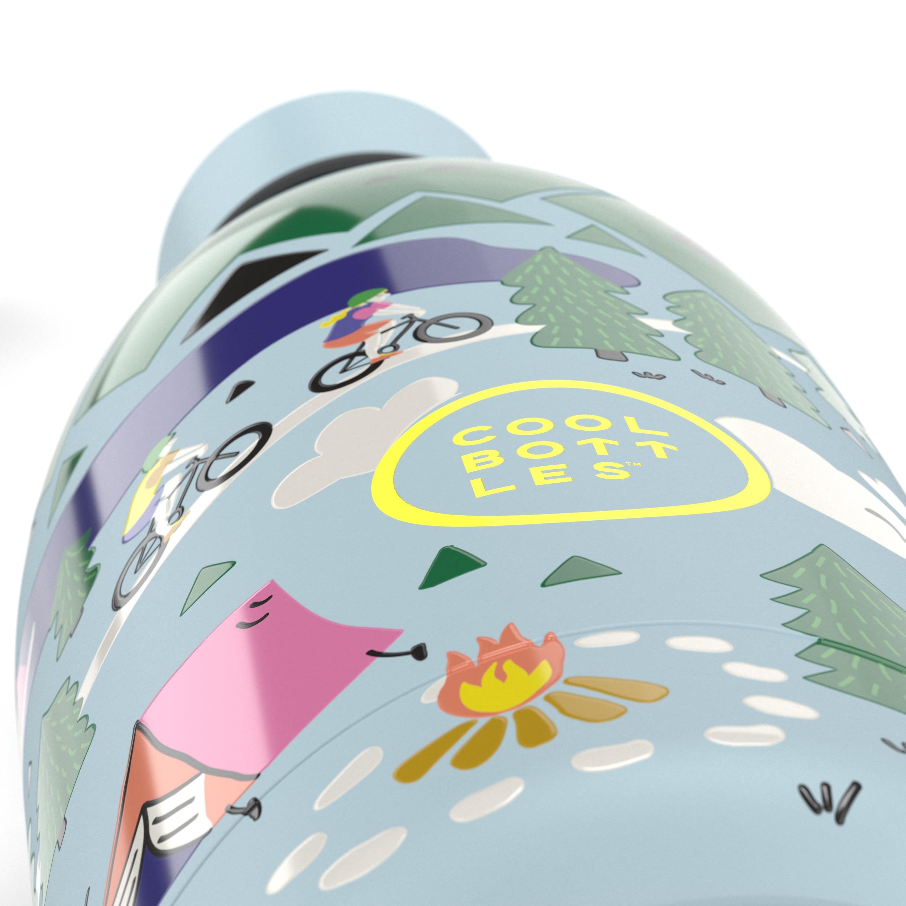 CBBK50OACool Bottles The Kids Bottle - Outdoor Adventure 500ml