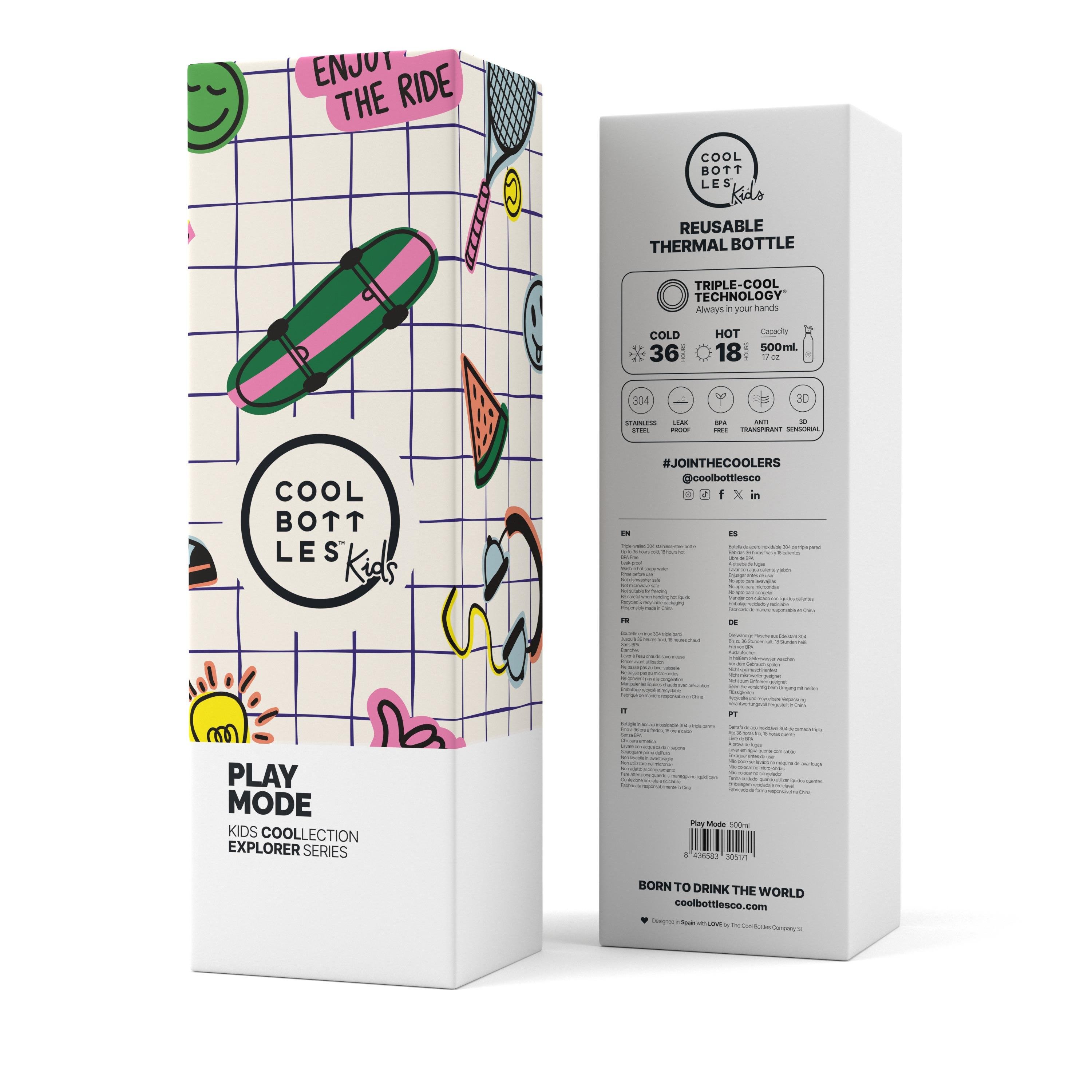 CBBK50PMCool Bottles The Kids Bottle - Play Mode 500ml