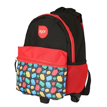 İgor Çocuk Lucky Round Tekerlekli Lego Sırt Çantası