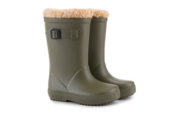 İgor Kışlık Çocuk Splash Eurı Borreguıto Kaki Yağmur Çizmesi
