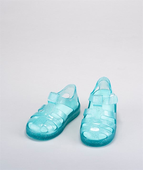 İgor Yazlık Çocuk Star Glitter Sandalet Purpurina Aguamarina