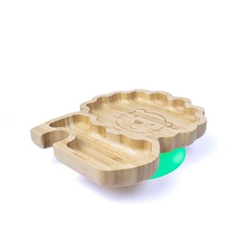 Jellyboon Bambu Aslan Yeşil Vakumlu Tabak