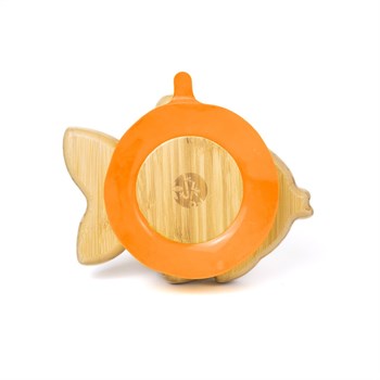 Jellyboon Bambu Balık Turuncu Vakumlu Tabak