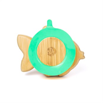 Jellyboon Bambu Balık Yeşil Vakumlu Tabak