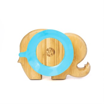 Jellyboon Bambu Fil Mavi Vakumlu Tabak